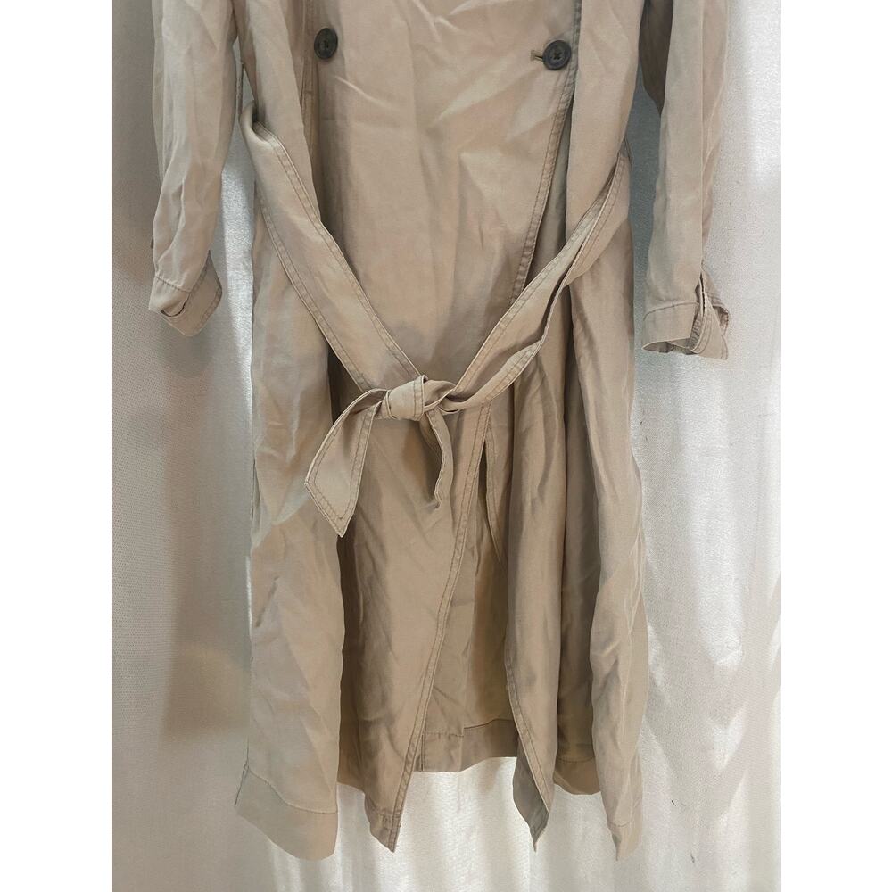Abercrombie and Fitch Lucy Trench Coat Khaki w small - Picture 3 of 10